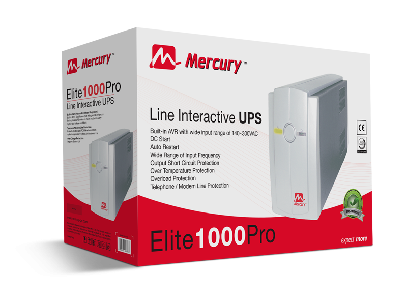 MERCURY UPS ELITE 1000 VA PRO SMART