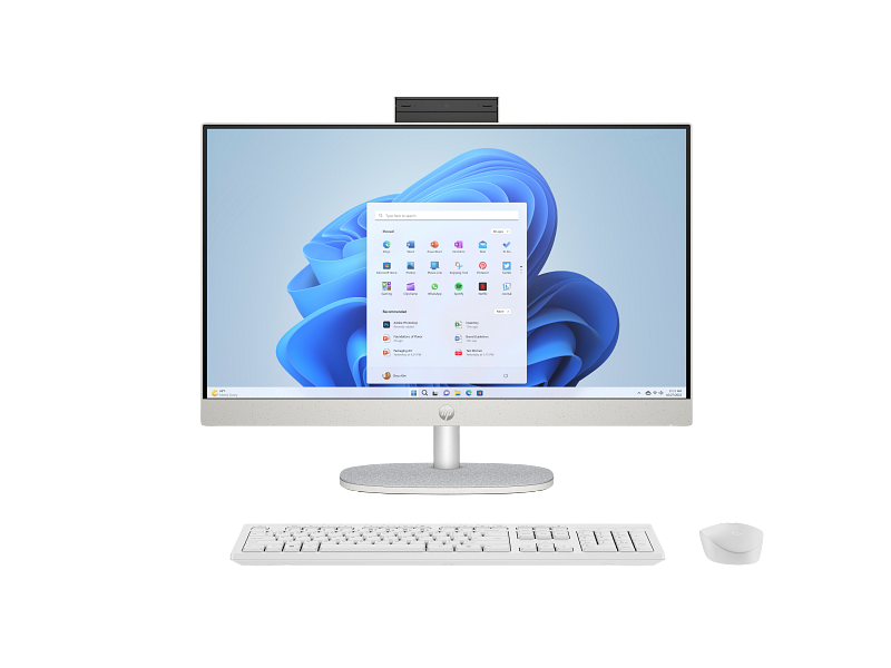 Hp Aio i5 1335U 8GB 512GB SSD Dos 23.8" 24-CR0032L Shell White (B6NU0PA#UUF)
