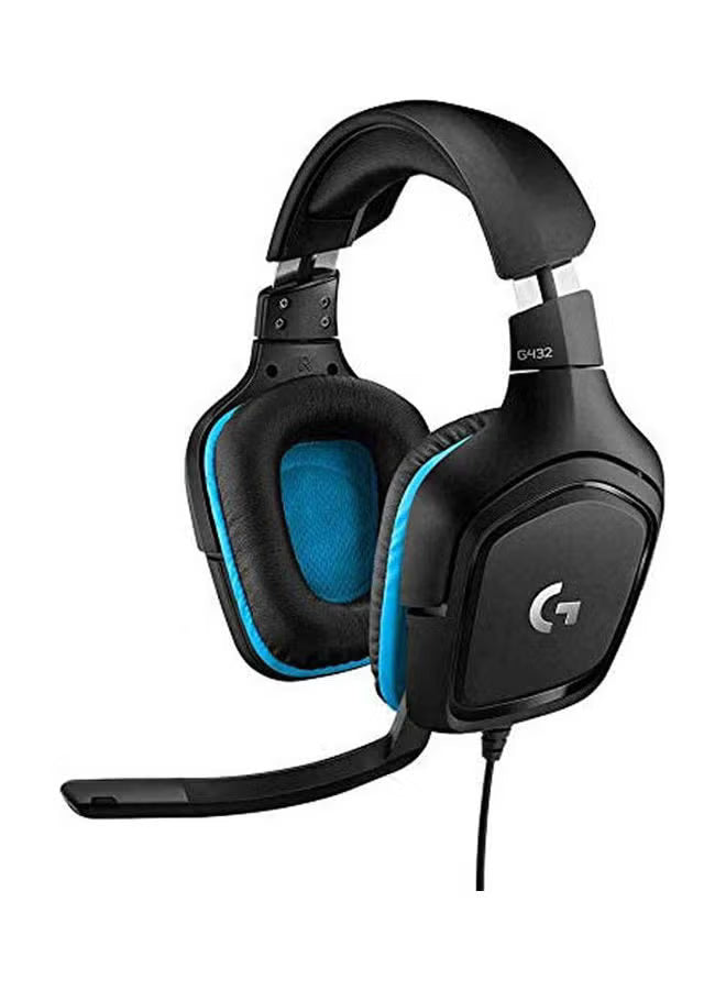 Logitech G432 7.1 Surround Sound Dts Headphone Black
