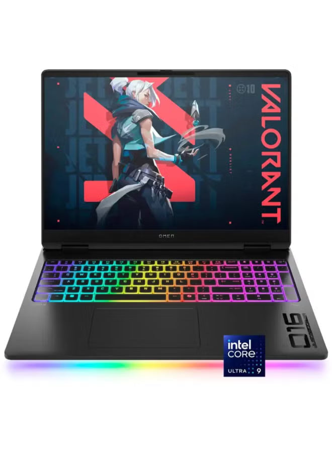 HP OMEN MAX16-AH0033 GAMING Core™ Ultra 9 275HX 1TB SSD 32GB WQXGA (2560×1600) 240Hz IPS WIN11 IR Webcam NVIDIA® RTX 5080 16384MB SHADOW BLACK Eng RGB Backlit Keyboard