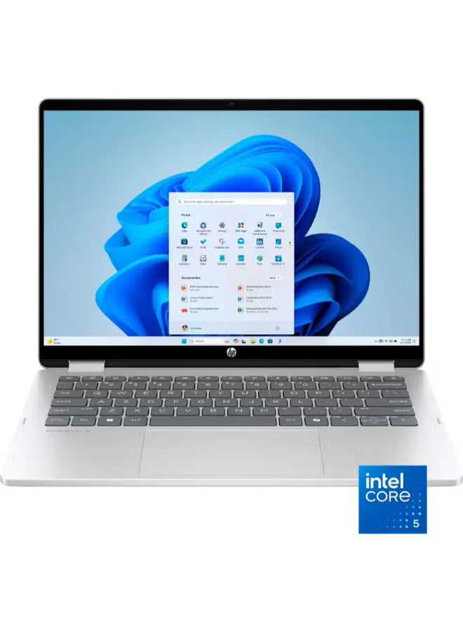 HP OmniBook 5 FLIP 2 IN 1 CORE 7 150U-16GB RAM-512GB SSD-14.1 x360 FHD+ TOUCH DISPLAY-ENG US BACKLIT KB-WIN11-SILVER - 14-fp0023dx