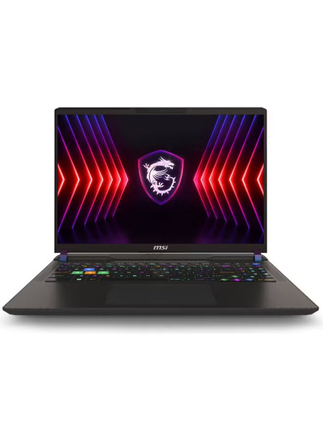 MSI Vector 16 HX AI A2XWIG Gaming Laptop, 16" QHD+ IPS 240Hz Display, Intel Core Ultra 9 275HX, 32GB  1TB  GeForce RTX 5080 16GB, English Arabic Keyboard Win11, Cosmos Gray 2 Year Warranty with bag.