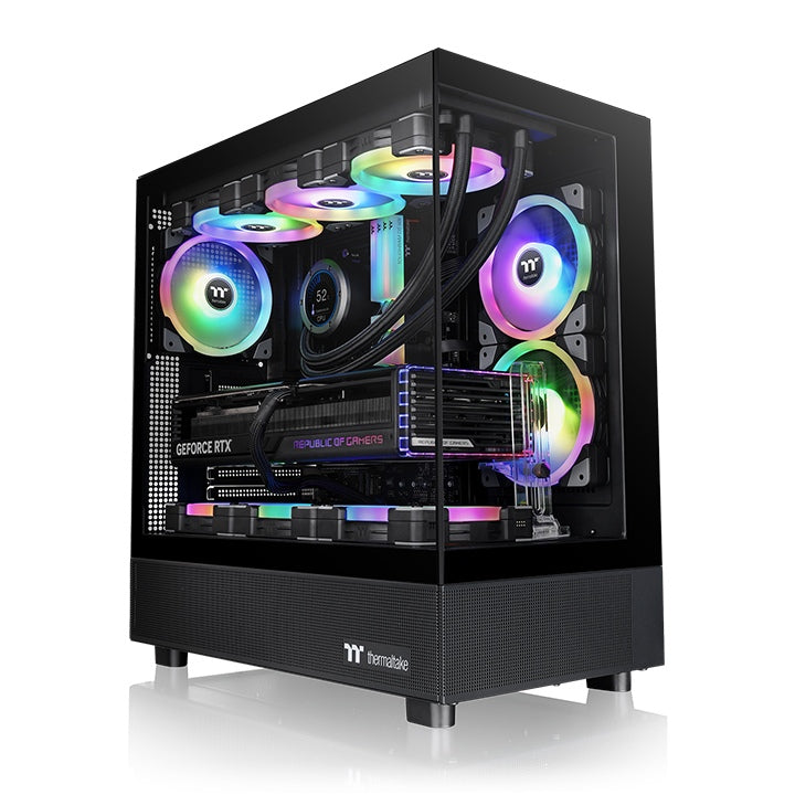 Thermaltake View 270 TG ARGB/Black/Win/SPCC/Tempered Glass*2/120mm ARGB Lite Reverse Fan*2 + 120mm ARGB Lite Fan*1/Brown Box /for Taiwan V2